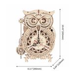 ROKR Reloj Mecánico de Búho ROKR LK503 - Kit de Ensamblaje con Engranajes 600-1510
