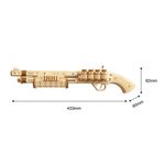 ROKR ROKR Terminator M870 - Kit de Arma de Madera Modelo Justice Guard LQ501: Diseño Realista y Mecánico 600-1506