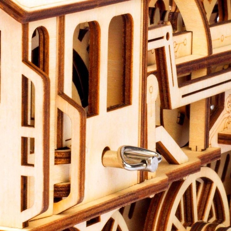 ROKR ROKR LK701 Locomotora Clásica Rompecabezas Puzzle 3D de Madera 600-1518
