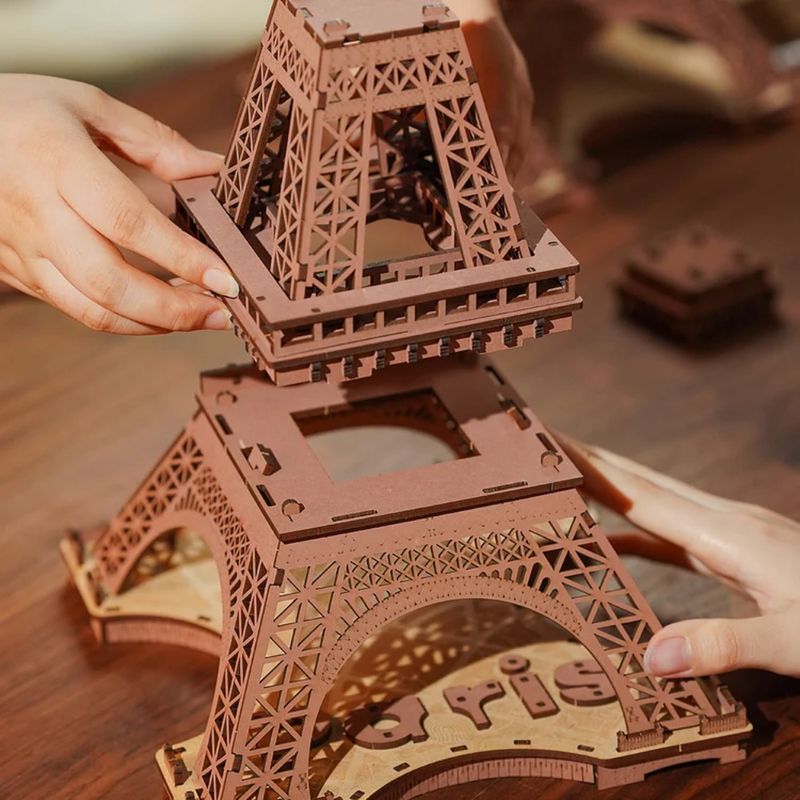 ROLIFE Rolife Night of The Eiffel Tower Rompecabezas Puzzle 3D de Madera 600-1517