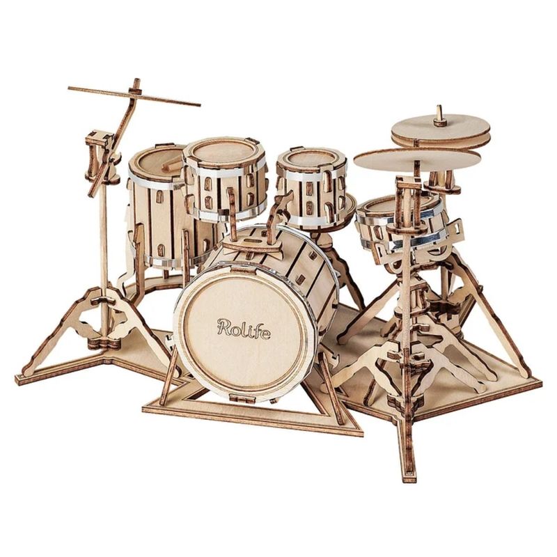 ROLIFE RoLife Drum Kit TG409 - Kit de Batería de Madera 3D 600-1514
