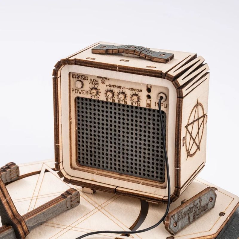 ROKR ROKR Electric Guitar Model TG605K - Kit de Guitarra Eléctrica de Madera 3D 600-1513