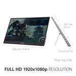 VIEWSONIC Monitor Portátil ViewSonic VX1755 17" Full HD IPS con Frecuencia de 144Hz 250-5224