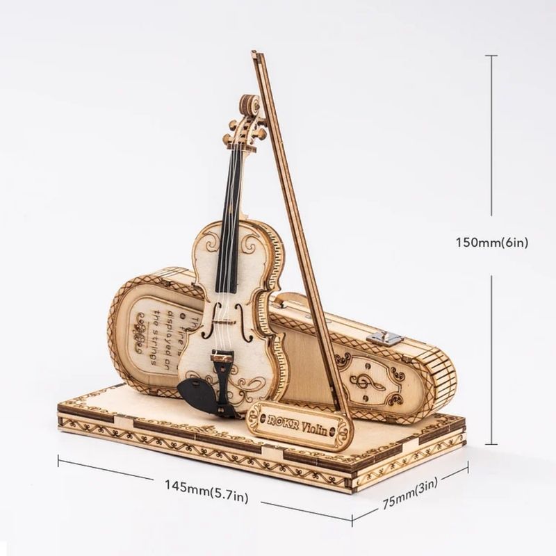 ROKR ROKR Violin Capriccio TG604K Rompecabezas 3D de Madera 600-1525