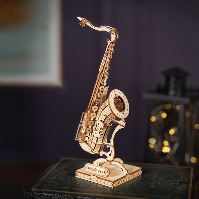 ROLIFE Rolife TG408 Saxofón Rompecabezas 3D de Madera 600-1526