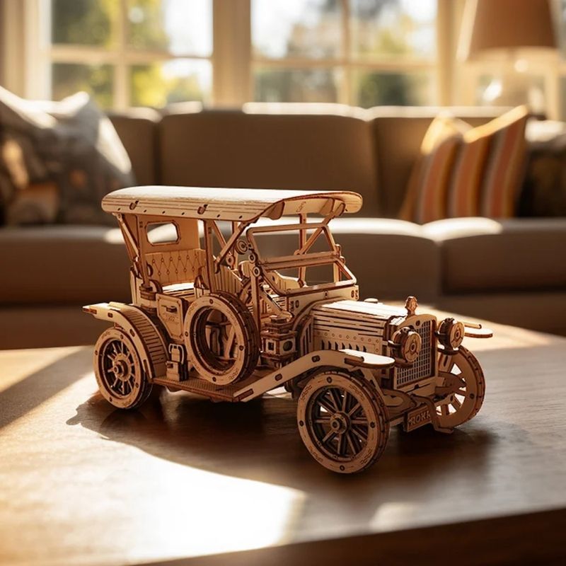 ROKR ROKR MC801 Rompecabezas 3D de Madera Coche Vintage 600-1521