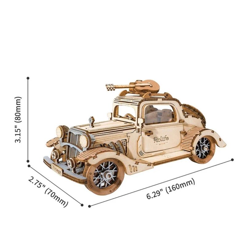 ROLIFE Rolife TG504 Coche Vintage Moderno Rompecabezas 3D de Madera 600-1522