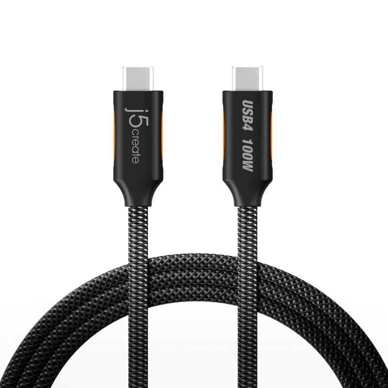 J5 Cable USB-C a USB-C J5create JUCX27L12 de 1.2 Metros con Soporte de Carga Rápida 120-2973