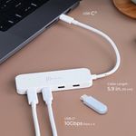 J5CREATE Adaptador Multi-Puerto USB-C J5create JCH345E con HDMI, USB 3.0, Ethernet y PD 3.0 260-5504
