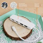 J5CREATE Adaptador Multi-Puerto USB-C J5create JCH342E con HDMI, USB 3.0 y Gigabit Ethernet 260-5503