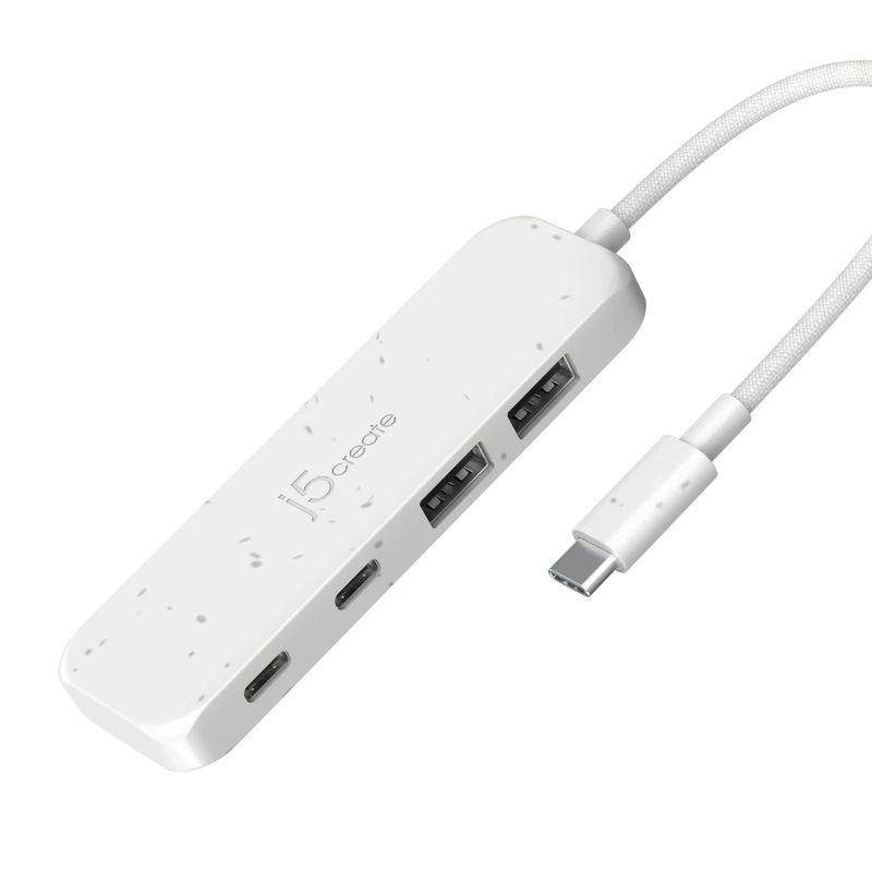 J5CREATE Adaptador Multi-Puerto USB-C J5create JCH342E con HDMI, USB 3.0 y Gigabit Ethernet 260-5503