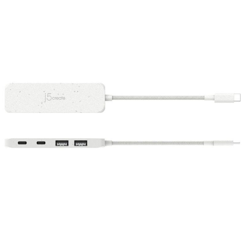 J5CREATE Adaptador Multi-Puerto USB-C J5create JCH342E con HDMI, USB 3.0 y Gigabit Ethernet 260-5503