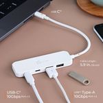 J5CREATE Adaptador Multi-Puerto USB-C J5create JCH342E con HDMI, USB 3.0 y Gigabit Ethernet 260-5503