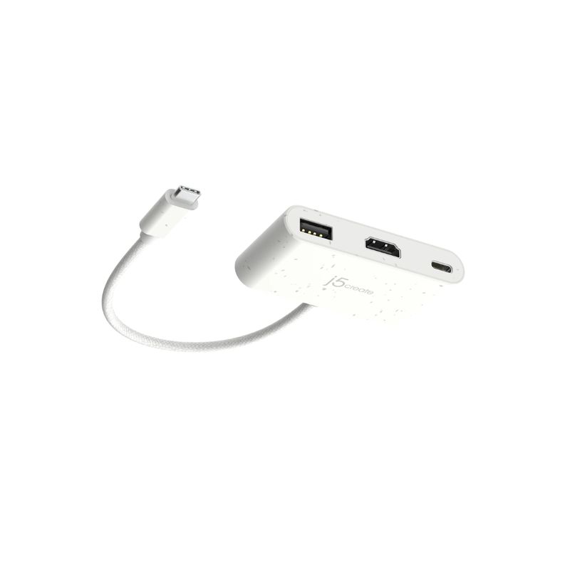 J5CREATE Adaptador Multi-Puerto USB-C J5create JCA379EW con HDMI, Ethernet y USB 3.0 260-5500