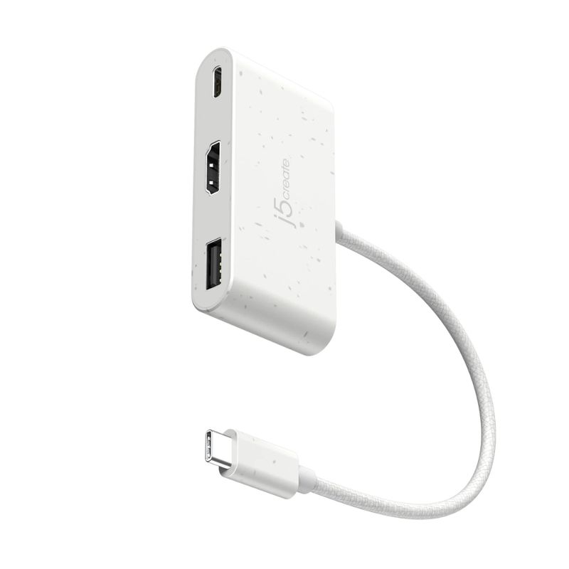 J5CREATE Adaptador Multi-Puerto USB-C J5create JCA379EW con HDMI, Ethernet y USB 3.0 260-5500