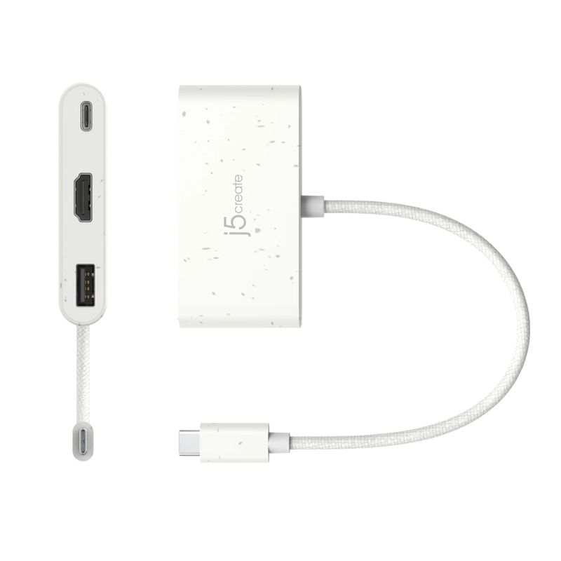 J5CREATE Adaptador Multi-Puerto USB-C J5create JCA379EW con HDMI, Ethernet y USB 3.0 260-5500