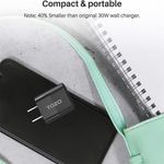 TOZO Cargador de Pared Compacto TOZO C3 33W GaN con Doble Puerto USB-C y USB-A - Negro 290-5102