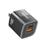 TOZO Cargador de Pared Compacto TOZO C3 33W GaN con Doble Puerto USB-C y USB-A - Negro 290-5102