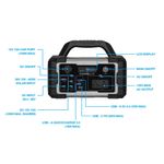 POWERCACHE Estación de Energía Portátil de 642Wh, 600W, USB-C PD, AC y Solar 610-6172