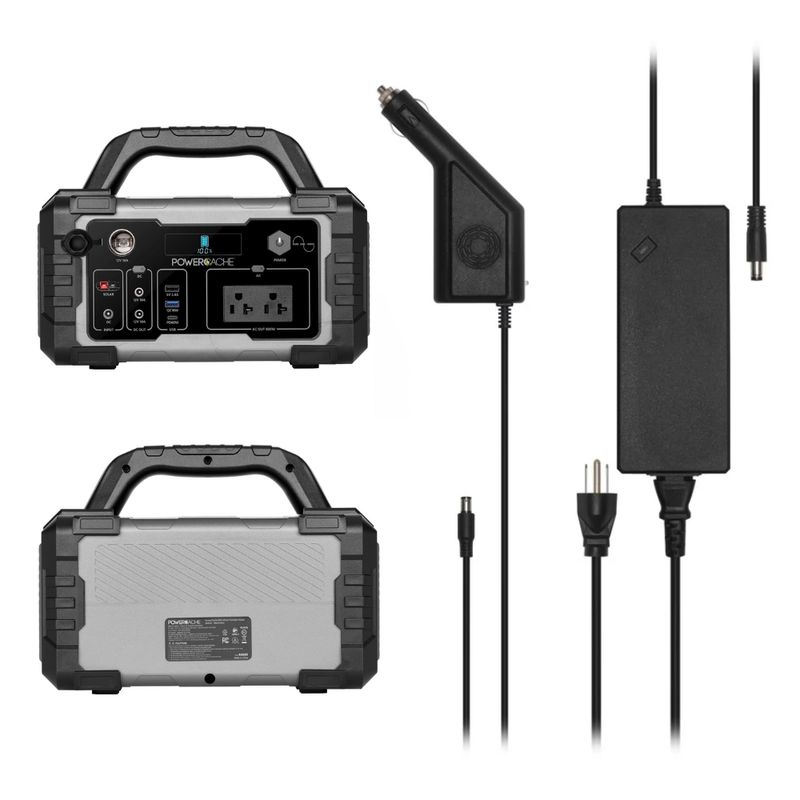 POWERCACHE Estación de Energía Portátil de 642Wh, 600W, USB-C PD, AC y Solar 610-6172