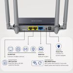 WAVLINK Router Inalámbrico Wavlink N300 4G LTE Dual-Banda con 2 Antenas 250-5232