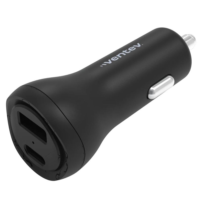 VENTEV Cargador para Auto de 32W Dual USB-C y USB-A Negro 290-9151