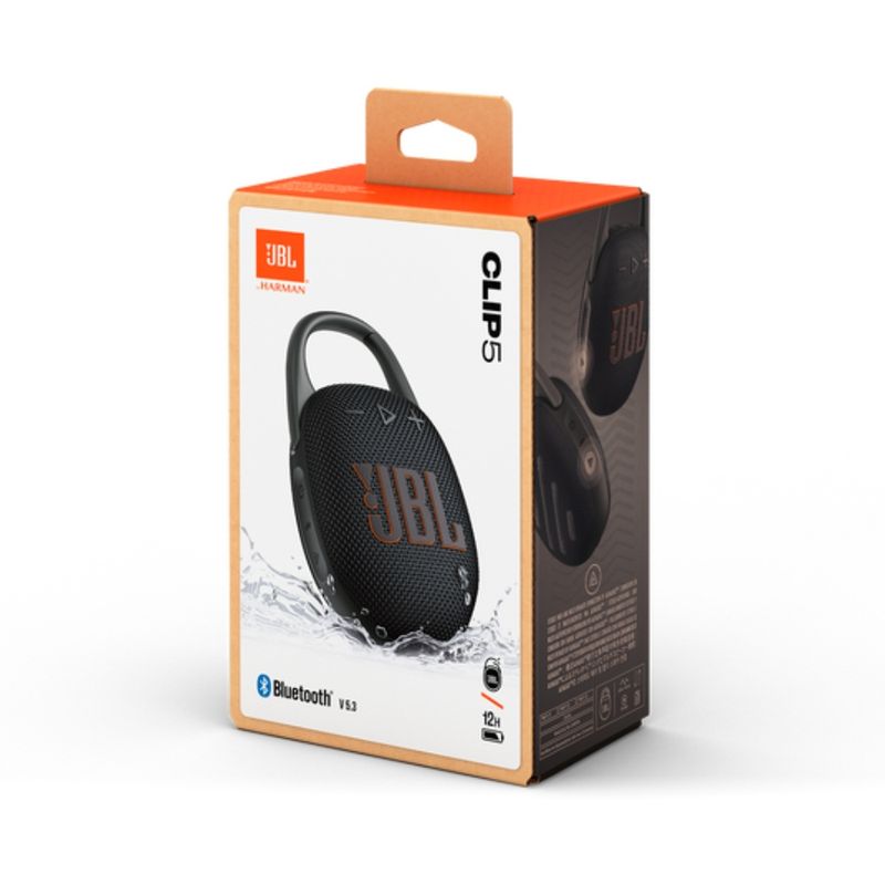 JBL Altavoz Bluetooth Portátil JBL Clip 5 - Negro 400-6290