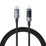 USAMS Cable de Carga Rápida USAMS USB-C a Lightning 30W con Pantalla Digital 1.2m 120-2992