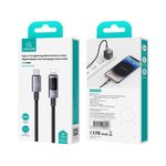 USAMS Cable de Carga Rápida USAMS USB-C a Lightning 30W con Pantalla Digital 1.2m 120-2992