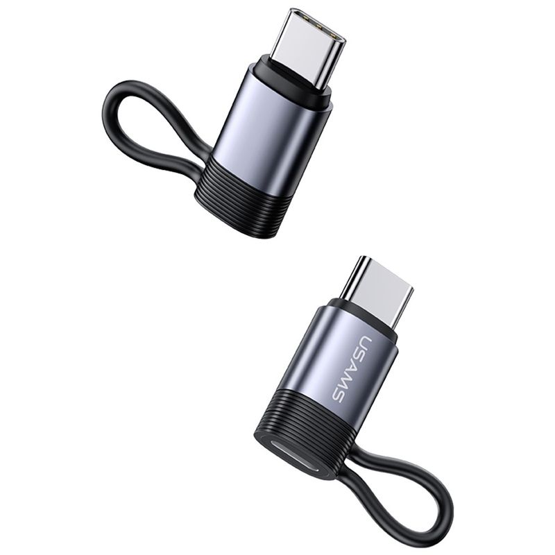USAMS Adaptador USAMS Lightning a USB-C de Aluminio con Carga Rápida PD 30W 120-2997