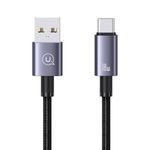 USAMS-Cable-USAMS-USB-C-a-USB-3A-de-Aluminio-con-Carga-Rapida-y-Nucleo-de-Cobre-Reforzado---25cm-120-2996
