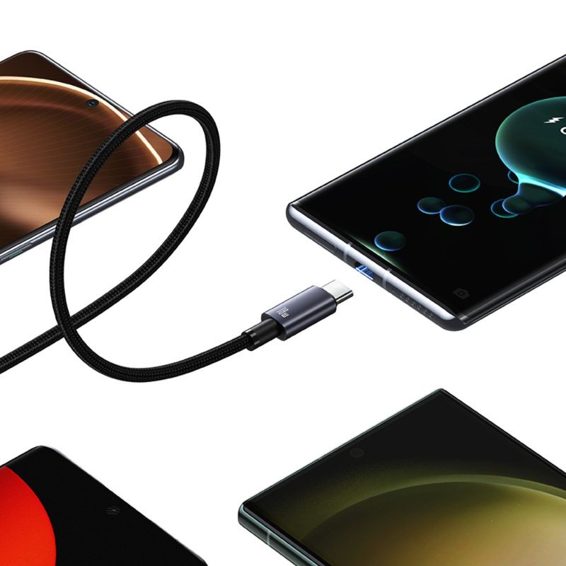 USAMS Cable USAMS USB-C a USB 3A de Aluminio con Carga Rápida y Núcleo de Cobre Reforzado - 2 metros 120-3004