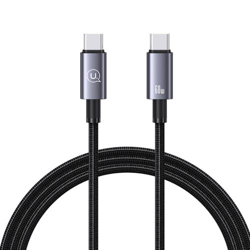 Cable USAMS USB-C a USB-C 60W con Núcleo de Cobre Reforzado - 1.2 metros