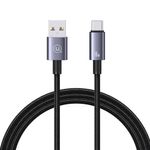 USAMS Cable USAMS USB-C a USB 3A de Aluminio con Carga Rápida y Núcleo de Cobre Reforzado - 1.2 metros 120-3003