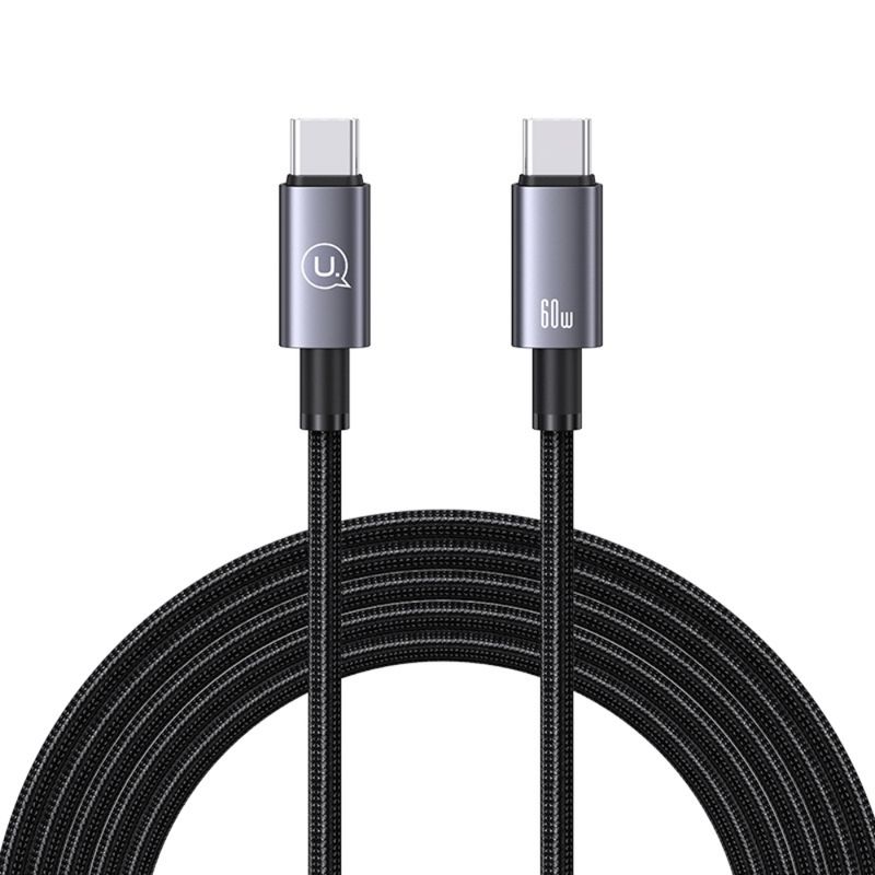 USAMS Cable USAMS USB-C a USB-C 60W con Núcleo de Cobre Reforzado - 2 metros 120-3000