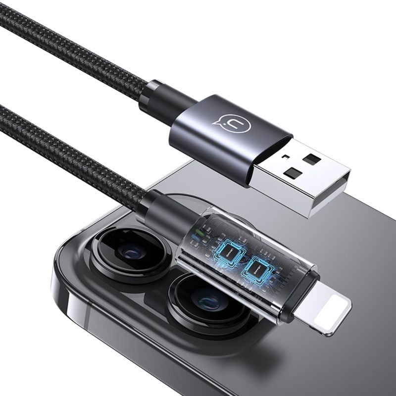 USAMS Cable de Datos y Carga Rápida USAMS Lightning 2.4A de Aleación de Aluminio - 2 metros 120-3006