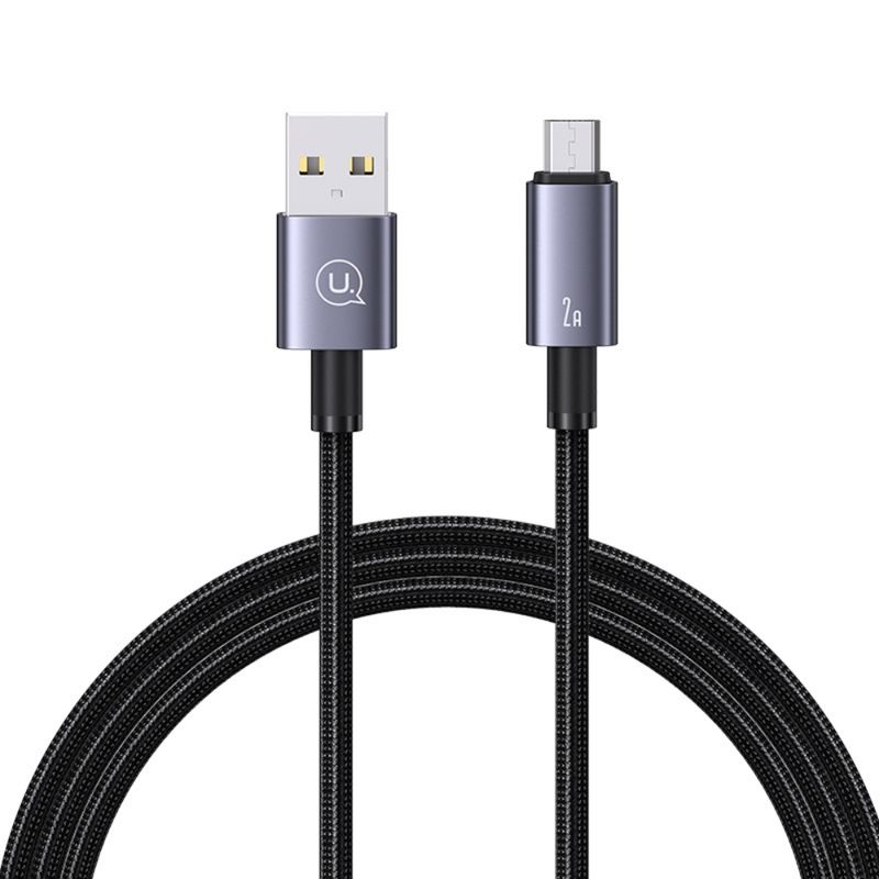 USAMS Cable de Datos y Carga Rápida USAMS Micro 2A de Aleación de Aluminio - 1.2 metros 120-3007