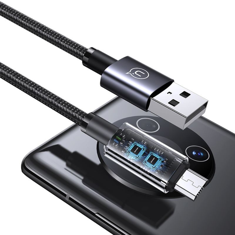 USAMS Cable de Datos y Carga Rápida USAMS Micro 2A de Aleación de Aluminio - 1.2 metros 120-3007