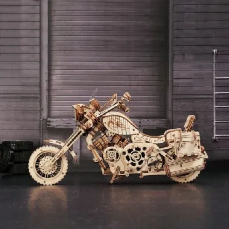 ROKR Motocicleta Cruiser 3D de Madera 600-1528
