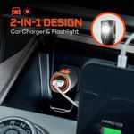 NEBO Linterna y cargador para autos TRANSPORT 400 2 en 1 610-6164