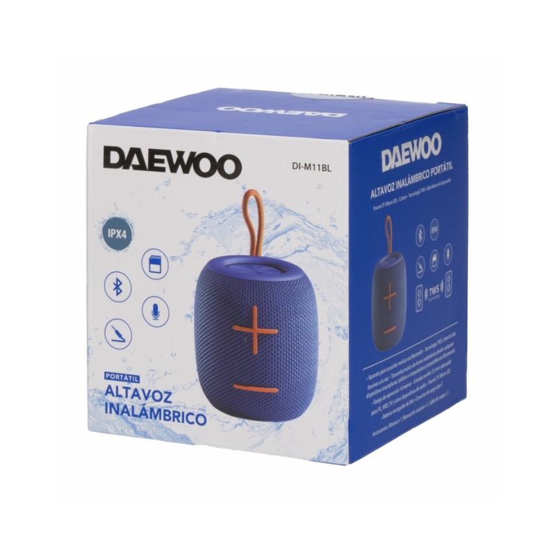 DAEWOO Parlante portátil Daewoo con Bluetooth y sonido de alta calidad 400-6299