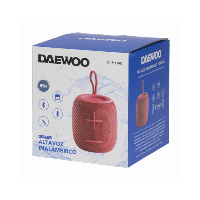DAEWOO Parlante portátil Daewoo con Bluetooth y sonido de alta calidad 400-6300