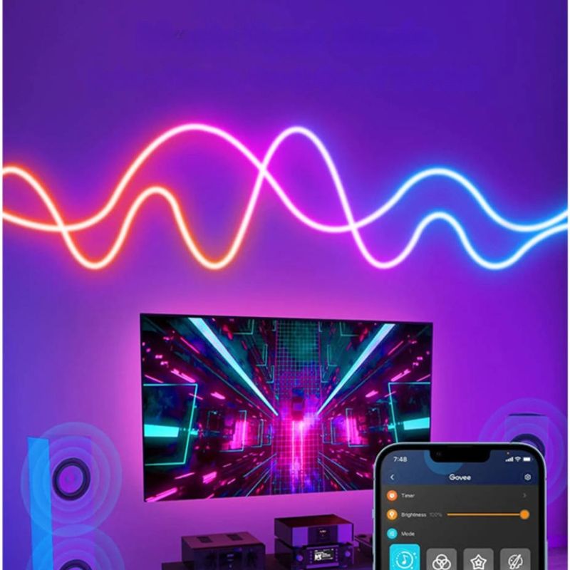 GOVEE Tira LED Neón Govee Refurbished con Control por App y Sincronización de Música 610-1104