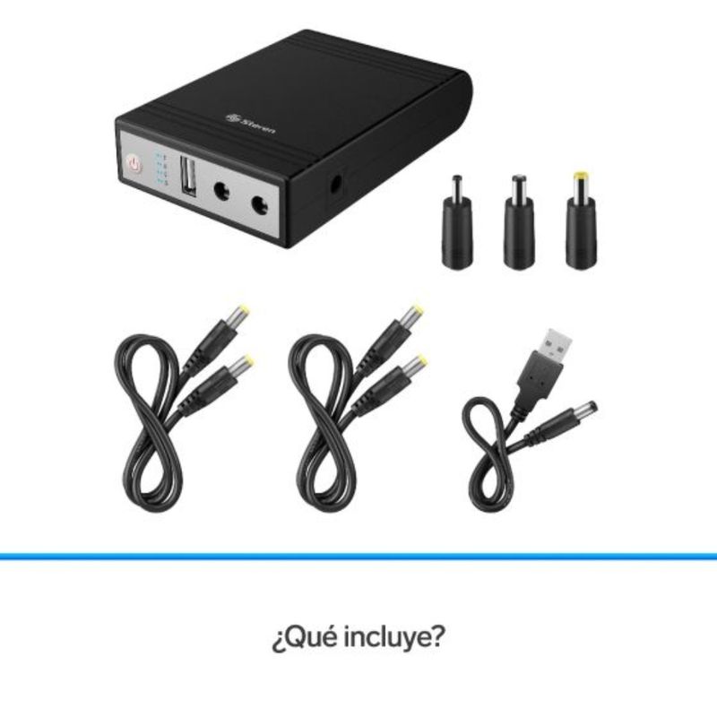 STEREN Mini No Break UPS para módem con 390 min de respaldo y batería de 8,800 mAh 610-6183