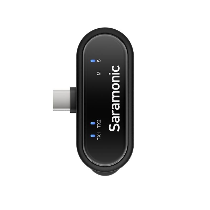 SARAMONIC Saramonic BlinkMe U2 - Sistema de Micrófono Inalámbrico con Pantalla Táctil y Audio Profesional 420-3007