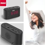 RCA Radio Reloj Despertador Digital RC551 con Pantalla LED 120-3018