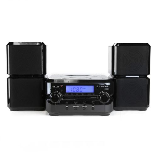 Mini Componente Bluetooth Emerson con Reproductor de CD, Radio AM/FM y Pantalla LCD