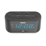 RCA Reloj Despertador Digital RCA RC571 con Radio AM/FM, Puerto USB y Pantalla LED 120-3019