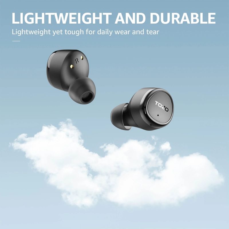 TOZO Auriculares Inalámbricos TOZO Agile Solo ¿ Sonido Envolvente y Diseño Compacto para Uso Diario 330-3109