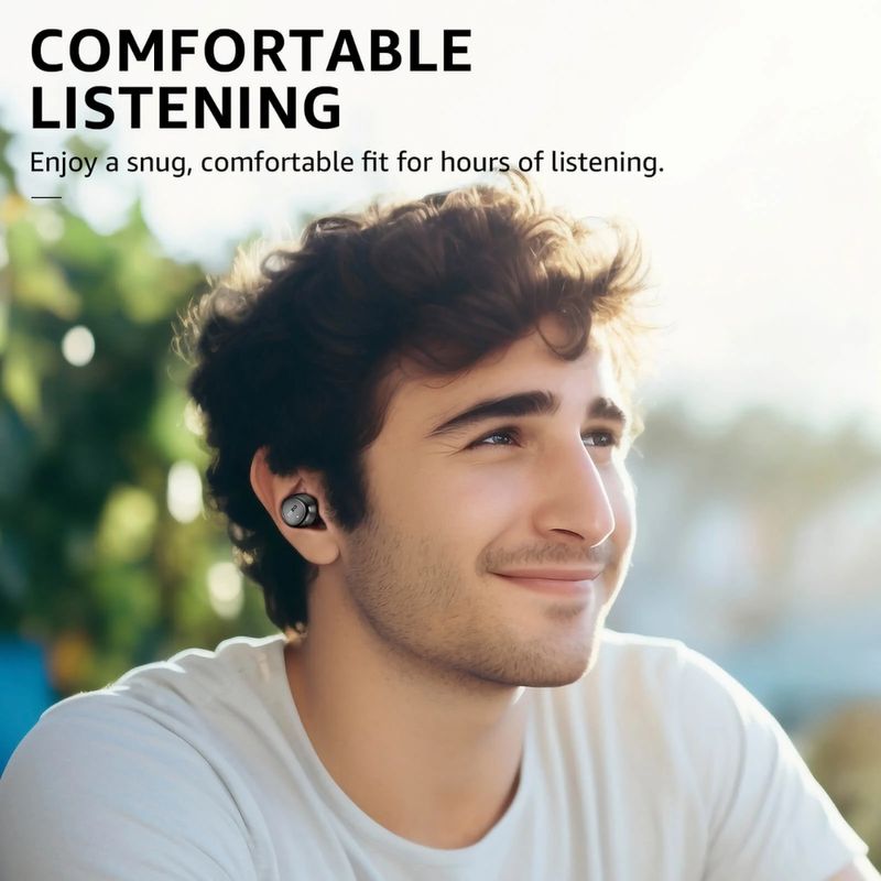 TOZO Auriculares Inalámbricos TOZO Agile Solo ¿ Sonido Envolvente y Diseño Compacto para Uso Diario 330-3109